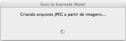 Usando o ScanSnap com o Quick menu (Mac OS) 3. Clique o ícone [Scan to Evernote (Note)]. O Evernote para Mac será aberto e o arquivo JPEG será salvo no Evernote. Quando [PDF (*.