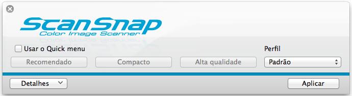 Perfil (Mac OS) Como efetuar uma digitalização Esta seção descreve como efetuar a digitalização usando os perfis.