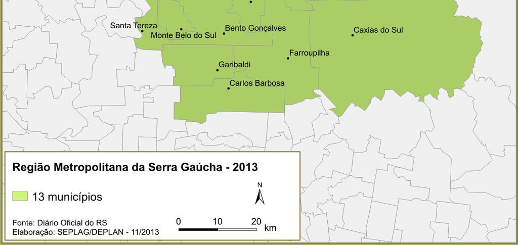 com as regionalizações existentes, especialmente na formação da RMSG, e os conflitos que dela surgiram.