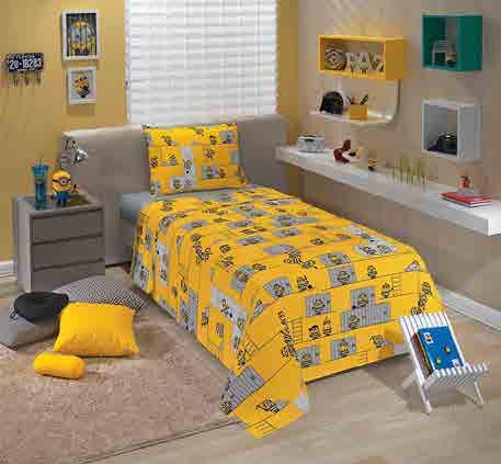 LINHA ESTAMPADA MINIONS TECIDO: 80%