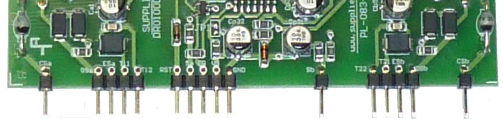 O driver DRO00D25A possui proteção contra baixa tensão de alimentação nos secundários dos optoacopladores, proteção de curto-circuito dos transistores de potência, através do monitoramento da tensão