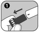 Se a tampa preta da agulha tiver sido retirada, não coloque os dedos, incluindo o polegar, ou a mão sobre a extremidade aberta (extremidade da agulha) do Autoinjetor Anapen.