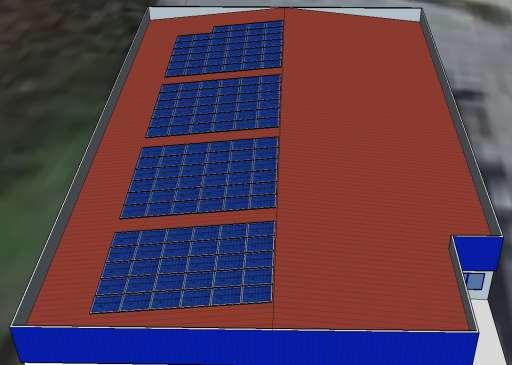 Caso de estudo Autoconsumo 34kWp Sistema Solar Fotovoltaico de 34kWp 136 Módulos Fotovoltaicos