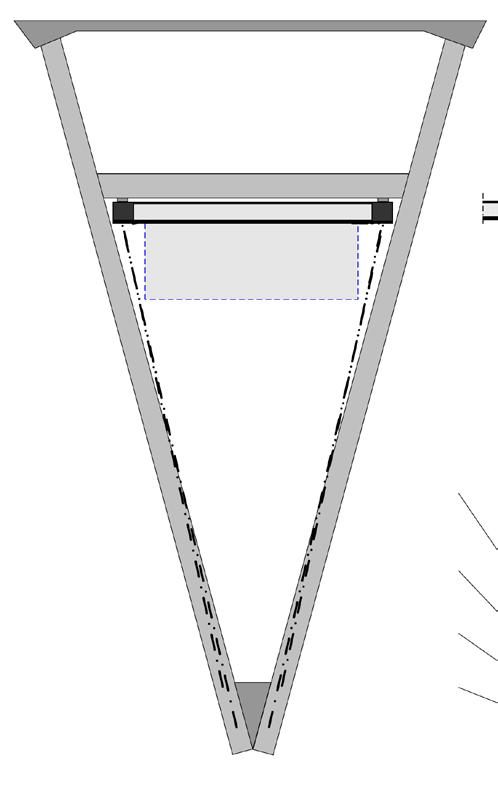 CAPÍTULO 5 ANÁLISE PARAMÉTRICA DE ESTABILIDADE A Figura 5.22 apresenta as três secções de torres consideradas, assim como um corte longitudinal idêntico em qualquer um dos modelos.