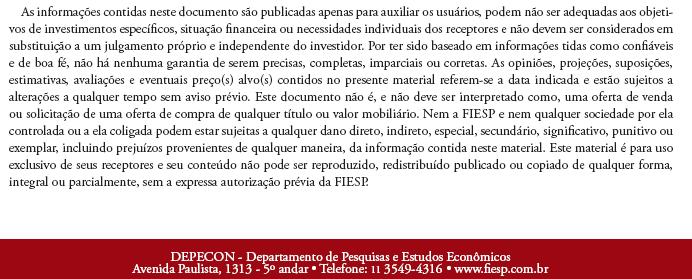 (período 30/12/1999-29/07/2011) CORRELAÇÃO INDX IBOVESPA IBRX 50 INDX 1,00 IBOVESPA 0,30 1,00 IBRX 50 0,30 (0,77) 1,00