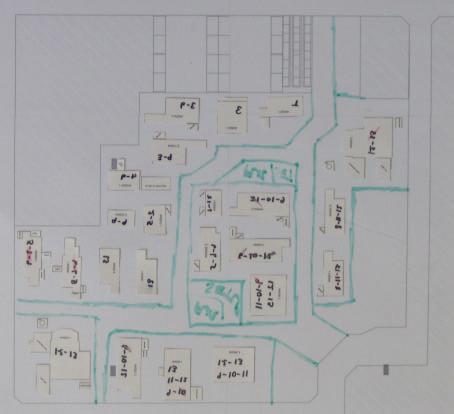 Estudo de Caso Página 101 Figura 3.22 Templates da Proposta 2 (Elaborado pelo Autor) 09.1 11.1 05.1 Área destinada às Peças p/ Banho 11.2 02.2 02.1 08.2 08.1 06.1 12.1 12.2 06.2 08.3 Supermercado /Kanban 01.