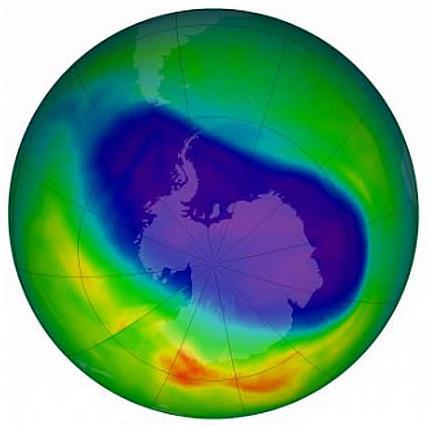 A camada de ozono situa-se na estratosfera e protege os seres vivos das radiações ultravioleta provenientes do Sol. O buraco de ozono traduz-se numa rarefação na camada de ozono que envolve a Terra.
