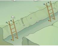 7), vide figuras 1 e 2 abaixo: Figura 1: Rampa de acesso Figura 2: Escada de acesso g) Quando o trabalho não for completado e/ou escavação não puder ser aterrada de imediato, deve ser instalada