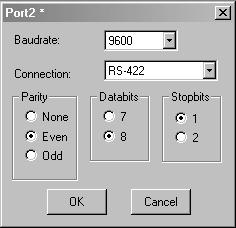 7 Programação Programação usando o software de programação RS-485 Só para DOP11A-1, DOP11A-2 a partir de HW1.1, e DOP11A-3. Seleccione a porta [RS-485] e pressione o botão direito do rato.