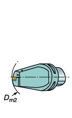 MULT-TASK MACNNG Coromant Capto cutting units Unidades de corte CoroTurn P Desenho com fixação por parafuso Com refrigeração de alta pressão Cx-SVMR/L-P Ângulo de