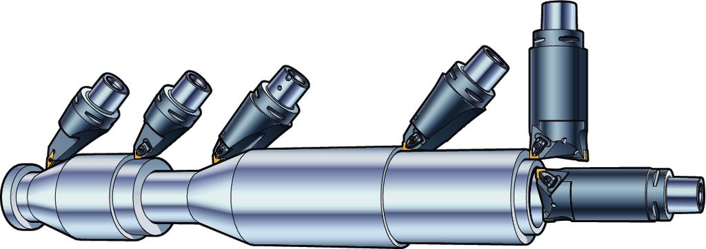 Para aplicar a Twin Tool (ferramenta conjugada), mova o eixo Y a distância h, para que a pastilha corte na linha de centro da peça.