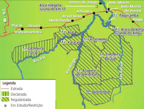 29 Figura 3: Terras Indígenas localizadas na Região do AHE Belo Monte. Fonte: Rima/Eletrobrás.