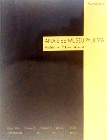 Anais do Museu Paulista: História e Cultura Material. Vol.