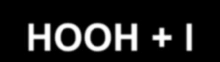 2 I- + H2O2 + 2 H+ ---> I2 + 2 H2O Rate =