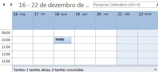 4 3 Para exibir apenas o número de tarefas atuais no Calendário: 4. Clique na guia Exibição. 5. Clique no botão Lista de Tarefas Diárias. 6. Escolha Minimizada.