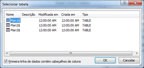 0. Clique em Plan e depois em OK. Você vê a lista com todos os destinatários digitados no Excel.