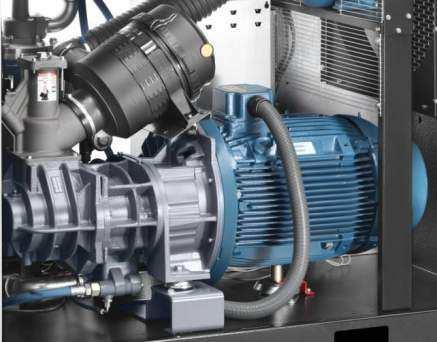 Principais Benefícios Transmissão Direta Elemento Compressor Motor Elétrico Elemento Compressor Os dois rotores de perfil assimétrico, com o mesmo diâmetro são montados por um processo de produção de