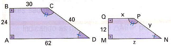 Responda: a) Dois retângulos são sempre semelhantes? b) Dois quadrados são sempre semelhantes? c) Dois triângulos são sempre semelhantes?