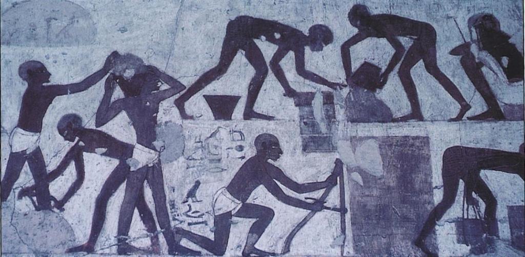Ilustração 1 Cena da tumba de Rehmara, primeiro ministro ou vizir de Tut-mosis III (1503-1449 a. C.). 80 2.4.3 Os tijolos A raiz לבן ocorre quatorze vezes na BHS (cf.
