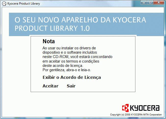 Preparativos antes da utilização Instalar driver da impressora Certifique-se de que a máquina se encontra ligada ao PC e à corrente antes de instalar o driver da impressora a partir do CD-ROM.