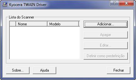 Preparativos antes da utilização Configurar o Controlador TWAIN Registe esta máquina para o Driver TWAIN.