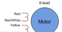 Os motores de passo, dependendo do fabricante, podem ser fornecidos com 8 fios, fato que proporciona