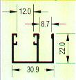 Perfis de Aluminio p/ instalação de vidros temperados 10mm COD:0789 COD:0790 COD:0797 COD:0798 COD:0795 COD:0759 COD:0967 COD:0799