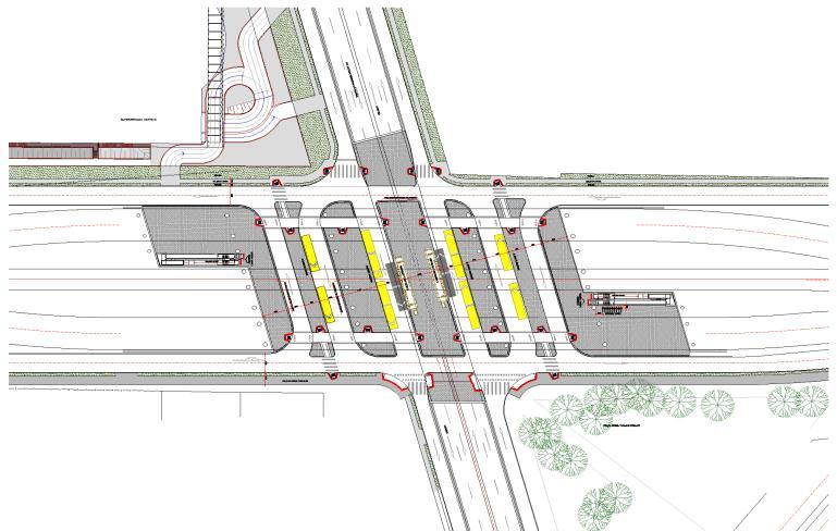 Figuras 24 e 25 Situação atual do entroncamento da Av.