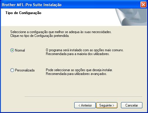 Os ficheiros da aplicação serão copiados e instalados no computador.