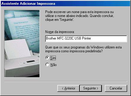 Ligue o MFC ligando o cabo de alimentação.