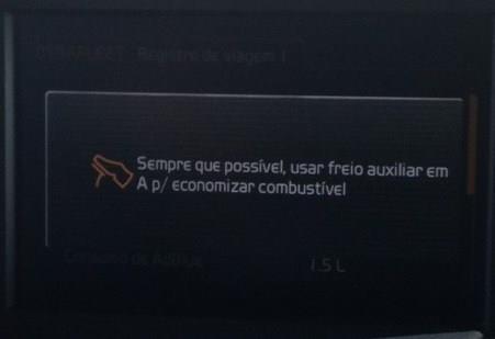 Tempo de marcha lenta Note que o texto dos conselhos mencionados neste documento podem diferir ligeiramente do texto real que aparece no caminhão. 2.3.3.1.