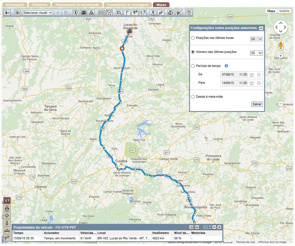 Tempo, em movimento: Evento enviado devido a um acionador de controle do tipo tempo em movimento.