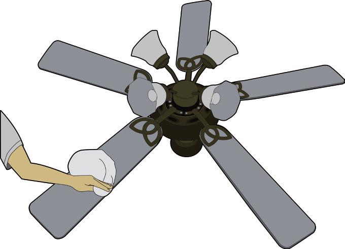 12 - O desligamento do ventilador deve ser incorporado à fiação fixa, se não houver outro meio de desligamento. Para desligar o ventilador deve-se utilizar a chave na parede.