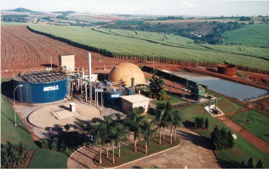 5. Panorama No Brasil a utitilização para fins de geração de energia ainda é pequeno, porém cabe ressaltar algumas das principais instalações de biodigestão anaeróbica da vinhaça