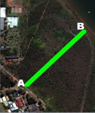 CO 2 flux Figura 3 Área popularmente conhecida como Matinha, com predominância de Cerrado. A primeira imagem mostra o transecto 1, realizado na imagem em cor verdadeira.