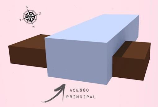 ilustrativas). Figura 63 Estudo da Forma: Proposta Volumétrica 04. Figura 64 Estudo da Forma: Proposta Volumétrica 05. Fonte: Acervo da autora, 2017.