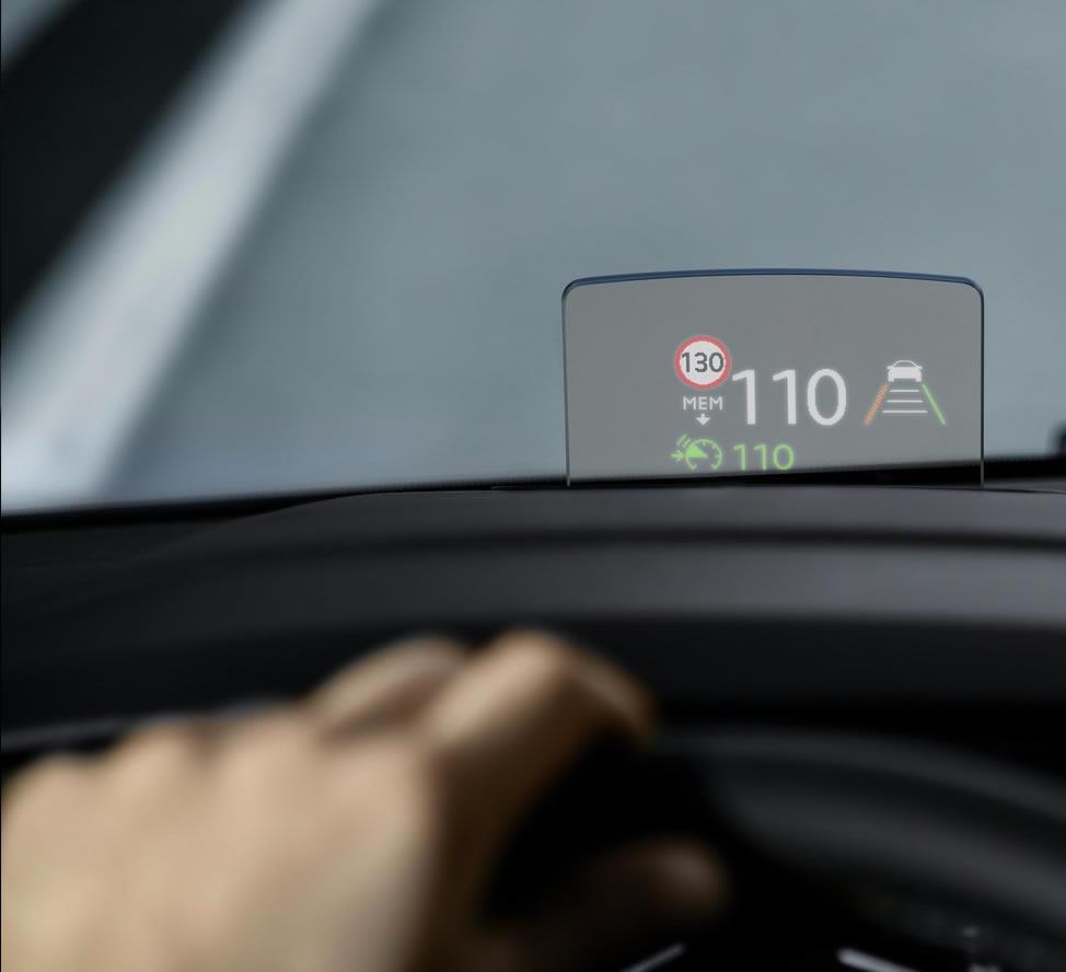 HEAD-UP DISPLAY PRIME Indica a velocidade e