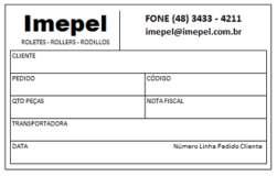 IMEPEL, a qual consta as seguintes informações: Cliente, Número do pedido de compra,