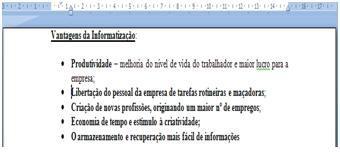 deve ser feita a partir de um comando próprio do Word, de modo a actualizar-se automaticamente quando inserimos um item no meio da lista.