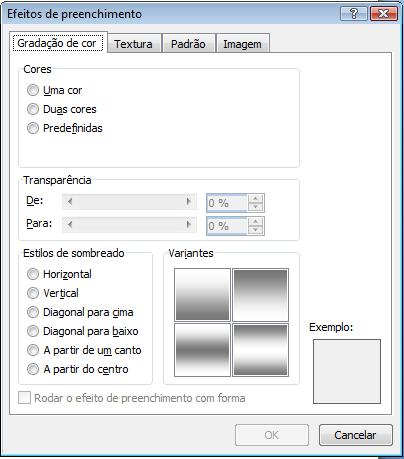 f o r m a t a r f u n d o d e p á g i n a c o m u m a t e x t u r a Para formatar o fundo de uma página com uma graduação de cor, uma textura ou uma imagem proceder da forma seguinte: 1.