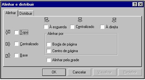 Grade, as bordas direitas dos objetos ficarão alinhadas em relação à linha de grade vertical mais próxima. Os objetos não se alinham necessariamente uns com os outros.