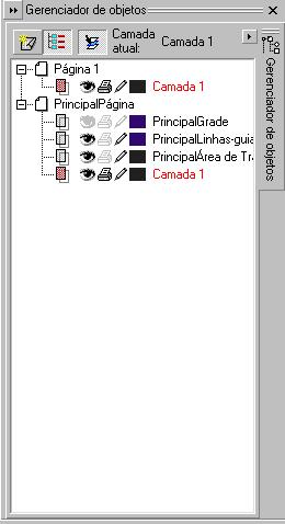 hierarquia que ajuda a determinar a organização vertical dos componentes de um desenho.