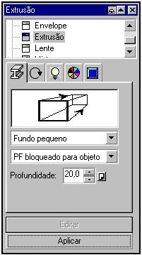 16.4 EXTRUSÃO Um recurso que permite que se dê aos objetos uma aparência tridimensional (3D), criando a ilusão de profundidade.