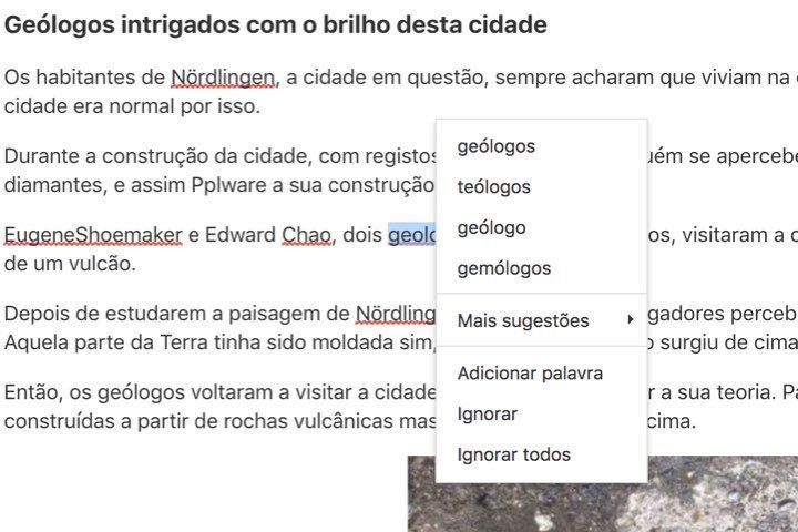 O FLiP Ferramentas para a Língua Portuguesa marca no seu texto as incorreções que encontrar.
