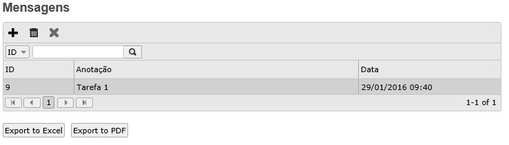 Minhas Anotações Como Editar uma anotação : Selecionar o botão Ver Tudo. Com isso será Exibido a grid como na imagem abaixo, para editar basta clicar sobre a anotação e digitar a alteração desejada.