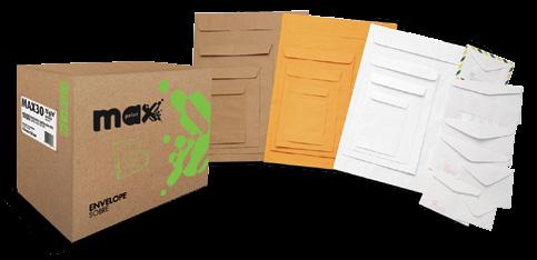 ESCRITÓRIO Envelope Envelopes Envelope Visita Max in the Box Colorido Novidade CÓD. DESCRIÇÃO COR GRAMATURA FORMATO QTDE. POR EMB.