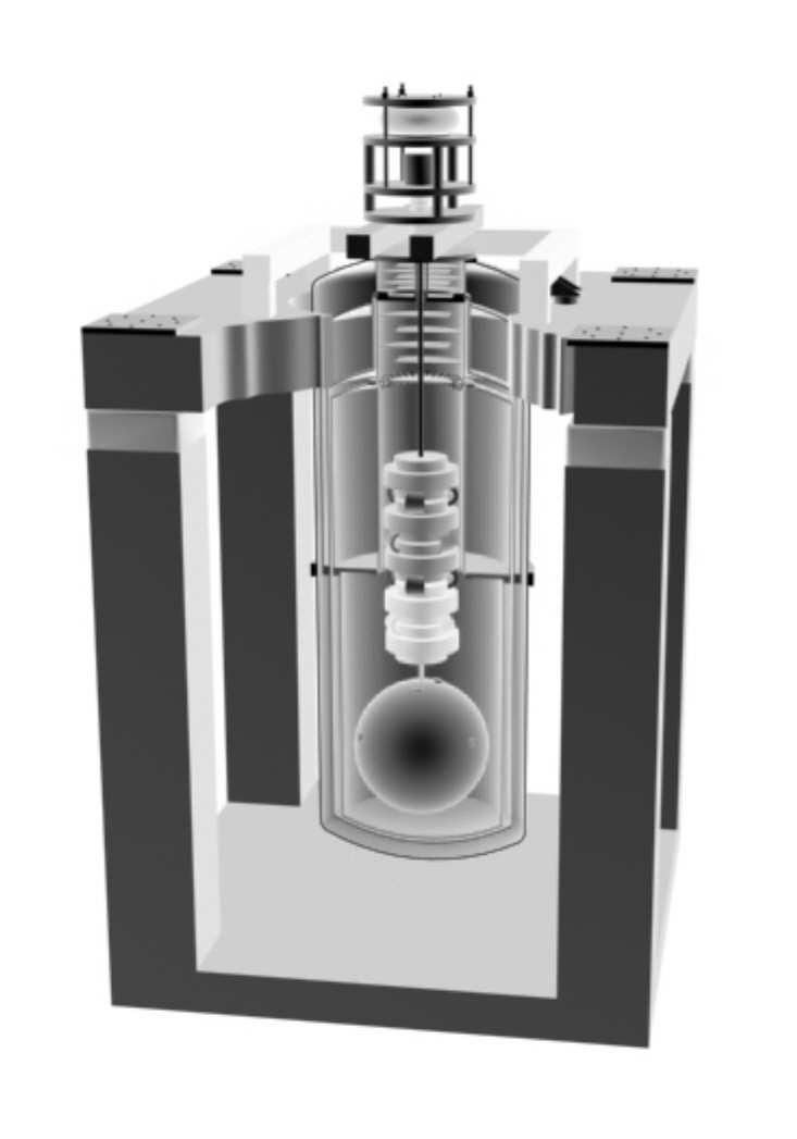 FIGURA 3.7 Diagrama esquemático do detector de ondas gravitacionais Mario Schenberg.