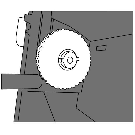 Siga os passos para a instalação dos dois rolos: Para carregar o rolo que está o ribbon/fita,