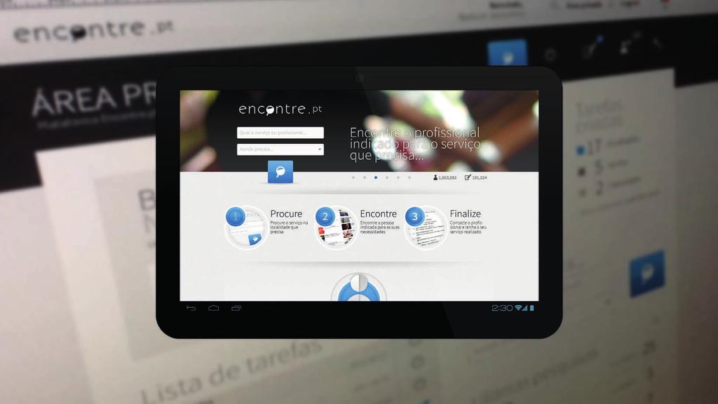 10 d esig n portf olio 19 PROJECTO 2012 ENCONTRE.PT Co-Fundador. Imagem corporativa da empresa.