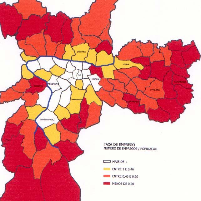 Taxa de emprego (Empregos por